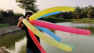 balloon pop 26 | Colorful rocket balloons making fly in the water | new balloon video