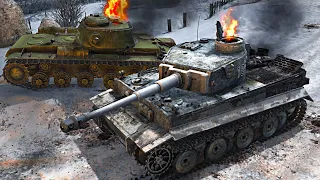 KV-85 vs Tiger - Tank Battle Simulation - Goh