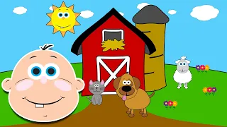 Old MacDonald Had a Farm | Learn Fruits and Veggies | Baby Big Mouth Nursery Rhymes and Kids Songs