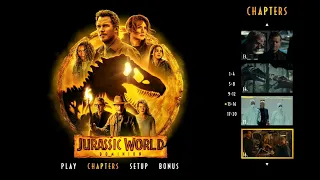 Jurassic World: Dominion 2022 Blu-ray Menu Walkthrough