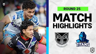 New Zealand Warriors v Gold Coast Titans | Match Highlights | Round 25, 2022 | NRL