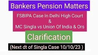 Banker Pension Updation Cases
