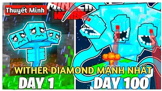 100 Ngày Trở Thành Wither Diamond Mạnh Nhất Minecraft Hardcore | Gugu™