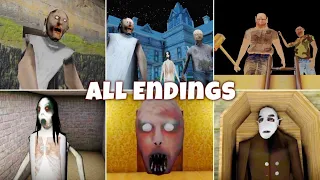 DVloper All Games Escape Endings | Granny 1 2 3, The Twins & Slendrina Series