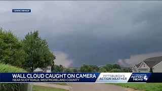 Wall cloud caught on camera near Scottdale, Westmoreland County