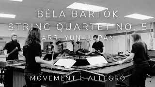 Bartók String Quartet No. 5 for Four Marimbas | Movement I: Allegro