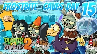 Frostbite Caves Day 15 Walkthrough | Plants Vs Zombies 2