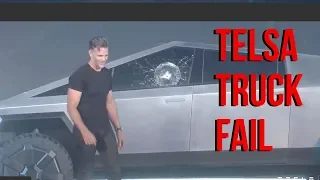 Elon Musk's CYBERTRUCK "Tesla Armor Glass" Test Fail