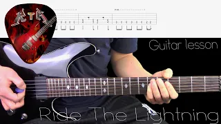 Ride The Lightning Guitar Lesson - Metallica (with tabs)