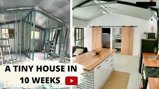 We build a TINY HOUSE in 10 weeks😳  OFFGRID Shed Living part 2