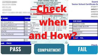 CBSE Marksheet | Pass ,2 subjects less than 33% in theory | Compartment| Failed