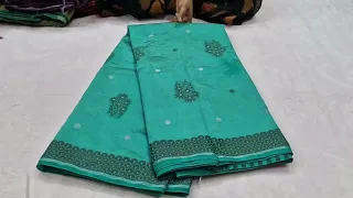 31.05.24 Dhoobia silk and Tussar silk Full Sarees 8754625479