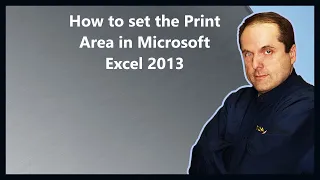 How to set the Print Area in Microsoft Excel 2013