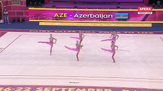 2019.09.22 - Азербайджан 🇦🇿AZE - 3 обруча 4 булавы - 26,45 - 37th FIG RG World Championships 2019