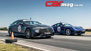 DRAG RACE! Mercedes-AMG GT63 S 4Matic+ vs. Porsche 911 Carrera S