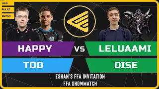 WC3 - Happy vs ToD vs Dise vs Leluaami - Eshan's FFA Invitation