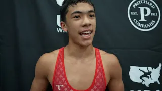 Jason Dube, 2024 U15 Nationals freestyle champion at 62 kg