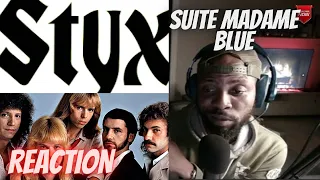 FIRST TIME LISTENING TO STYX - SUITE MADAME BLUE [LIVE PERFORMANCE] - REACTION