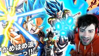 ANIMAZIONI AGGIORNATE😍 REACTION ALLE NUOVE ACTIVE EZA DI GOGETA & VEGITO BLUE LR | DOKKAN BATTLE ITA