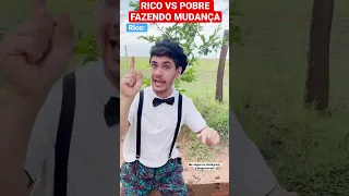 RICO VS POBRE FAZENDO MUDANÇA | Diogo Menani #shorts