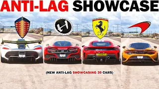 Forza Horizon 5 - NEW Anti-Lag Showcasing (30 Cars)