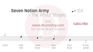 The White Stripes - Seven Nation Army Drum Score