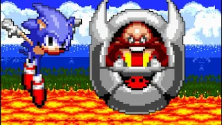 Sonic Megamix (Sega CD) All Bosses (No Damage)