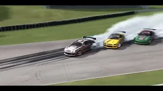 (SKETCHY 4 MAN TANDEM CELEBRATION!) @virtualdriftchampionship - RD 2 HEARTLAND 2024 #simagic #drift