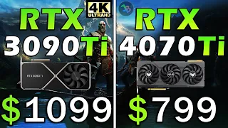 RTX 3090 Ti vs RTX 4070 Ti | REAL Test in 13 Games | 4K