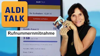 AldiTalk App und Rufnummernmitnahme zu App Aldi Talk