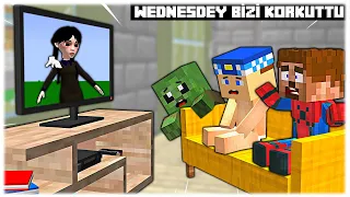 WEDNESDAY EVDE BİZİ KORKUTUYOR! 😱 - Minecraft