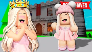 A BEBÊ QUE FUGIU DO ORFANATO VIROU UMA PRINCESA no BROOKHAVEN : Historinhas de Roblox