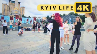 Beautiful and Attractive Ukrainian Girls, Walking Through the Streets of Kyiv 🇺🇦 2023 | 4K HDR