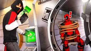 Ich SPERRE DEADPOOL in seinen TRESOR mit MUSKELKATERS Karte😈😱(Fortnite Deutsch)