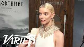 Anya Taylor-Joy Talks Being Frozen in Mud at the Premiere of "The Northman"