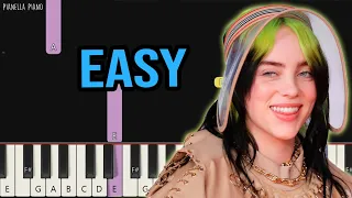Billie Eilish - Wish You Were Gay | EASY Piano Tutorial by Pianella Piano