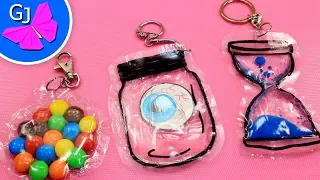 Liquid Antistress Keychains on backpack ❀ Gamejulia