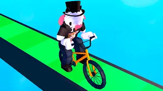 ROBLOX OBBY PERO ESTAS en una BICICLETA