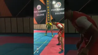 Mohammad Reza Chiyane 🔥 practicing diving knee hold 😱⚡#kabaddi #str9ke