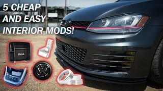 5 CHEAP and EASY Interior Modifications for Your Mk7 GTI