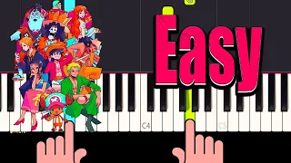 One Piece (Dear Friends) - Easy Piano Tutorial + Music Sheets