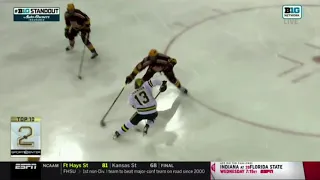 Gotta See It: Kent Johnson's beautiful "SportsCenter Top 10" backhand goal vs. Minnesota