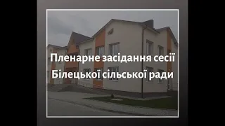 Відео трансляція  пленарного засідання 9 сесії Білецької сільської ради 09.03.2021 року Частина №2