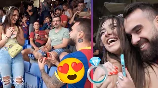 💙❤️ MARRIAGE PROPOSAL AT SPOTIFY CAMP NOU 💍