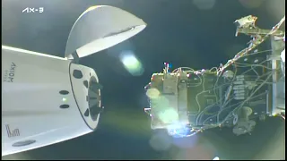 SpaceX AX-3 ISS Undocking