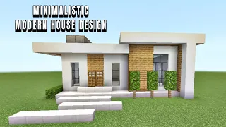 Minecraft - Minimalistic House Design | Simple and easy to build