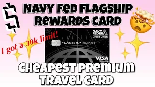 NAVY FEDERAL FLAGSHIP REWARDS CREDIT CARD / BEST TRAVEL REWARDS CREDIT CARD / HUGE CREDIT LIMIT!!!!