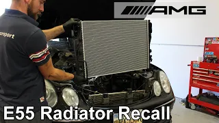 Mercedes E55 AMG Defective Radiator Change - A MUST on all 2003 E55 AMG's