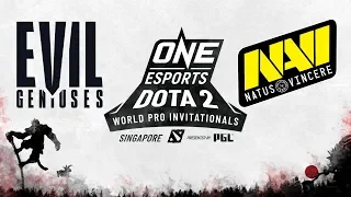 [RU] Evil Geniuses vs Navi BO2 - ONE Esports Dota 2 World Pro Invitational Singapore @4liver_r