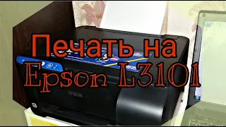 Обзор принтера Epson L3101. Печать без полей. Скрапбукинг